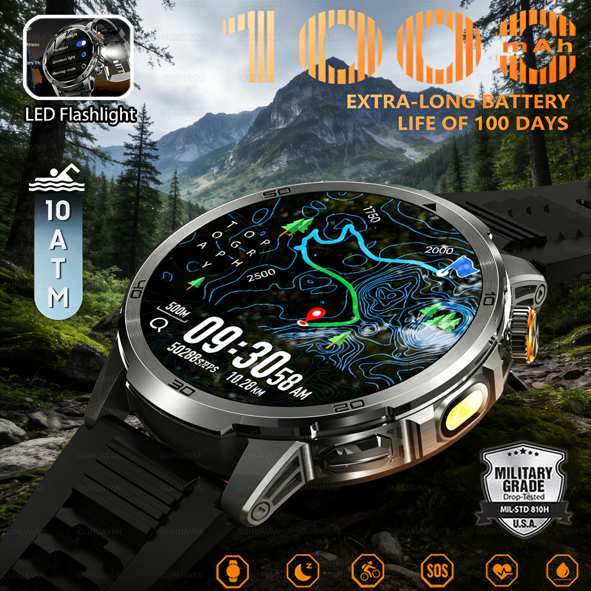 Compass Lensatic - 2026 New Outdoor Military 1.85-inch 466*466