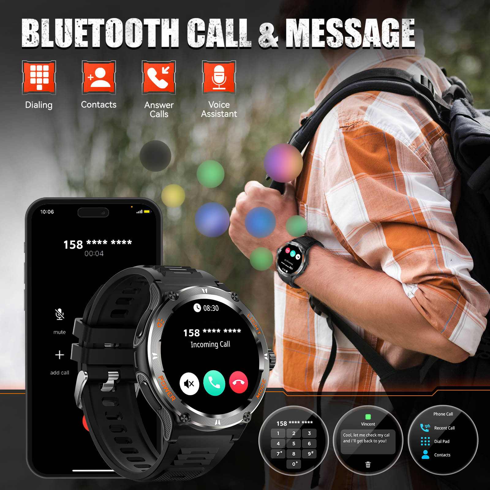 EIGIIS Smart Watch 3ATM Waterp - огляд і ціна Compass Lensatic