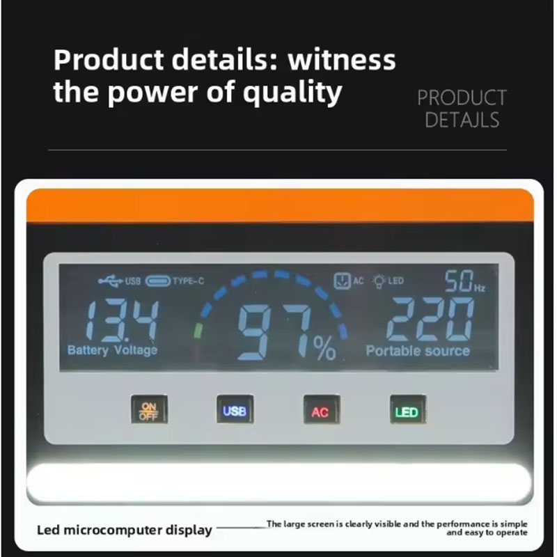 Original 220V 40AH Portable Po - огляд і ціна Solar Emergency Charger