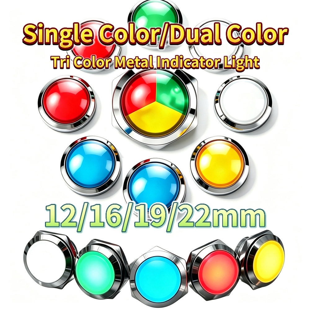 12mm 16mm 19mm 22mm Metal LED  - огляд і ціна Signal Panel Orange