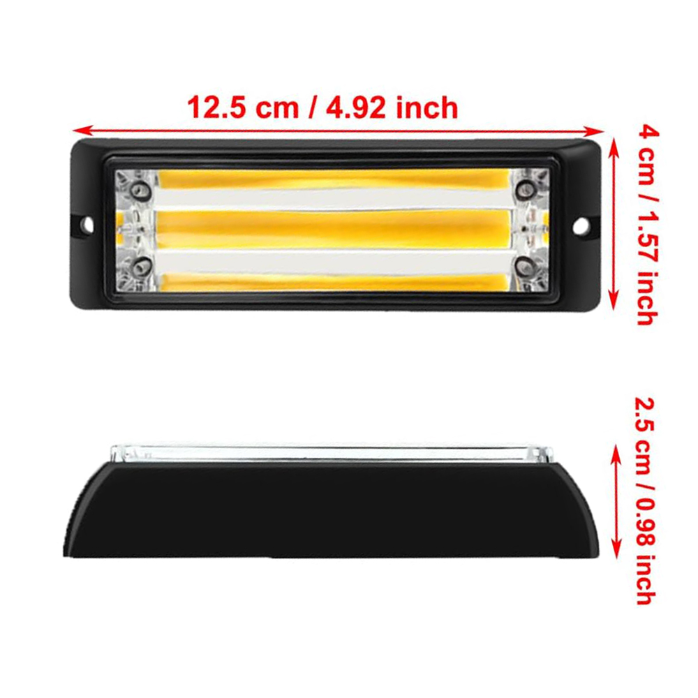 2pcs COB LED Warning Light Eme - огляд і ціна Sos Light Strobe