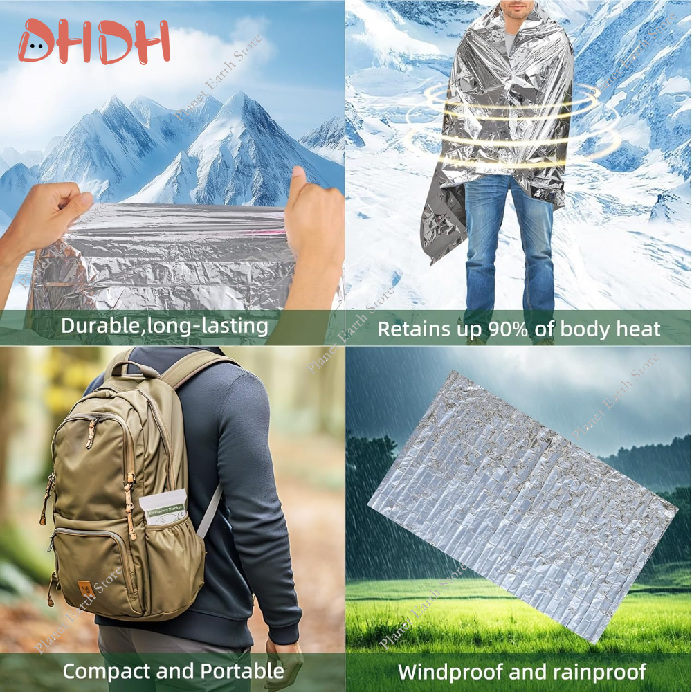 Emergency Thermal Blanket 5/10 - огляд і ціна Survival Blanket Reflective