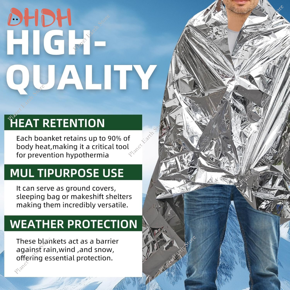 Emergency Thermal Blanket 5/10 - огляд і ціна Survival Blanket Reflective