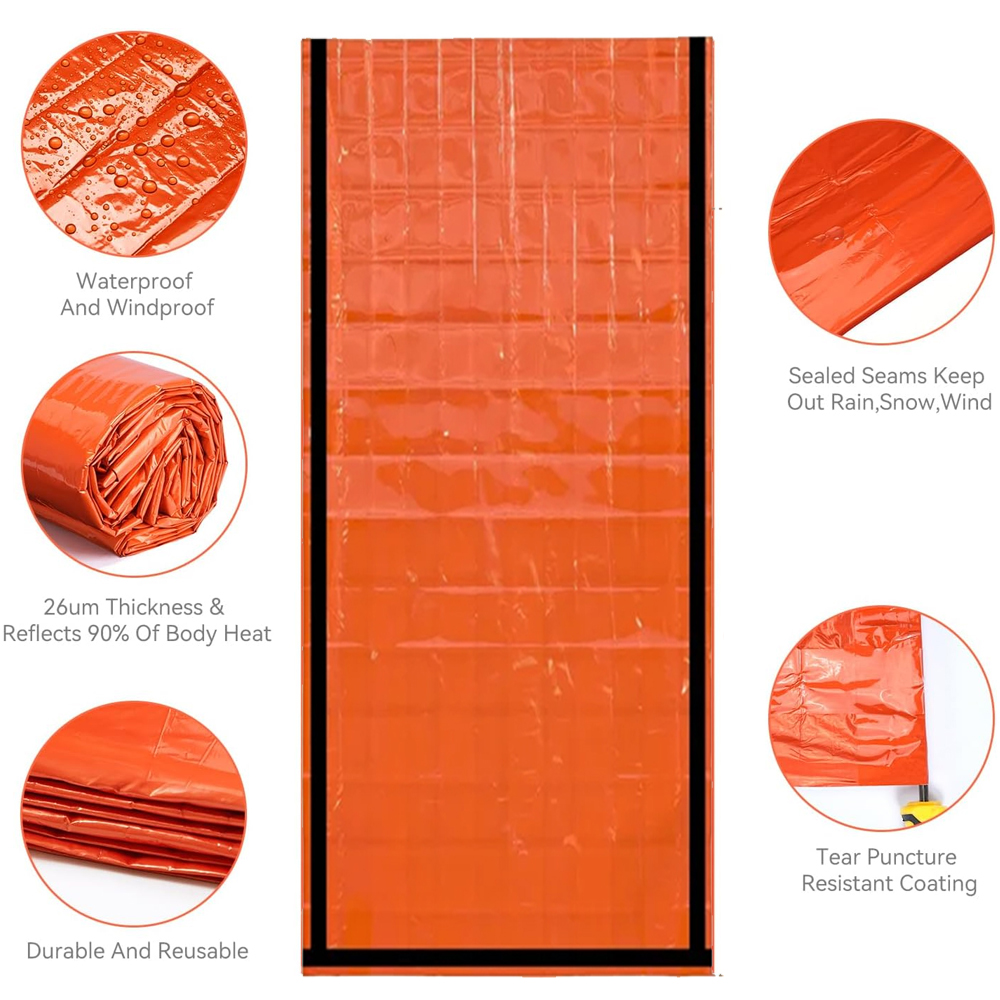 Emergency Sleeping Bag Surviva - огляд і ціна Emergency Mylar Tent