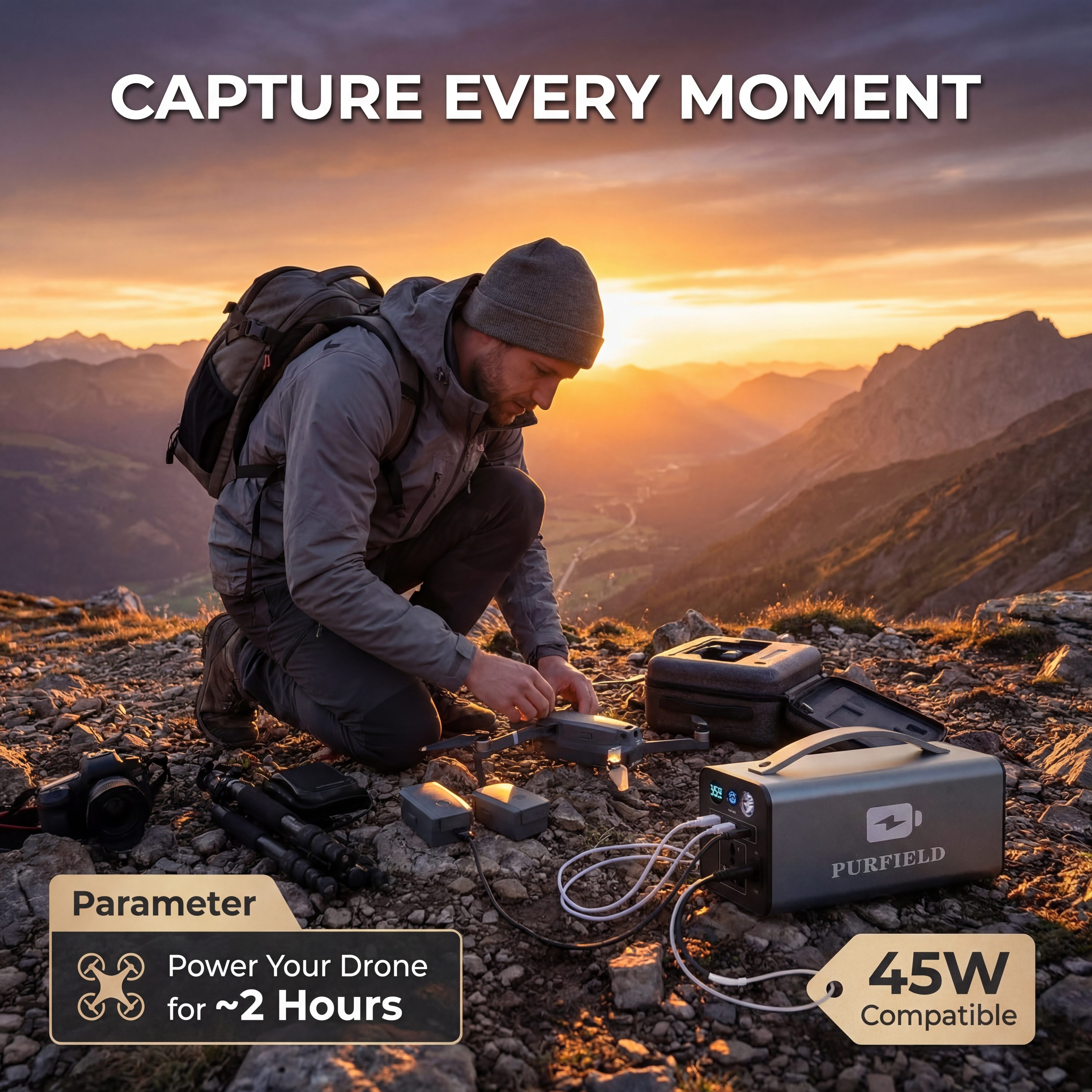 180W Outdoor Power Station 320 - огляд і ціна Solar Emergency Charger