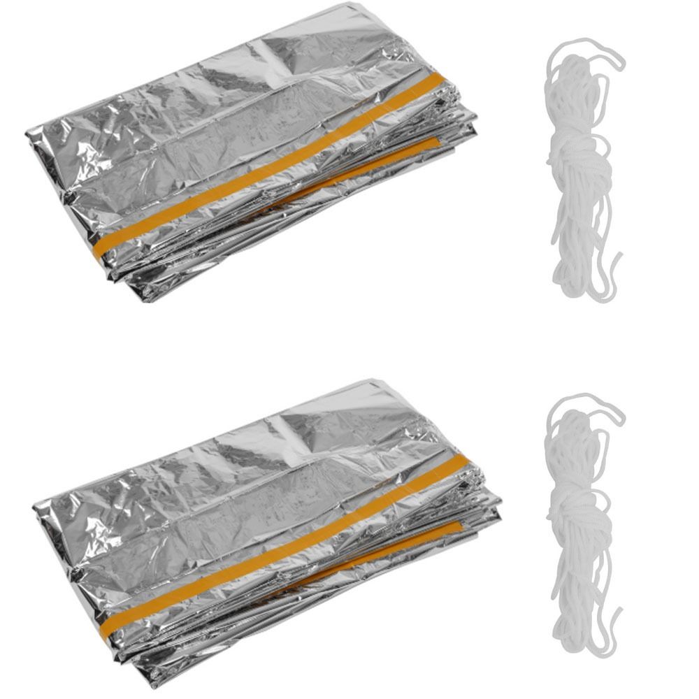 2 Pcs Durable Reflective Emerg - огляд і ціна Survival Blanket Reflective