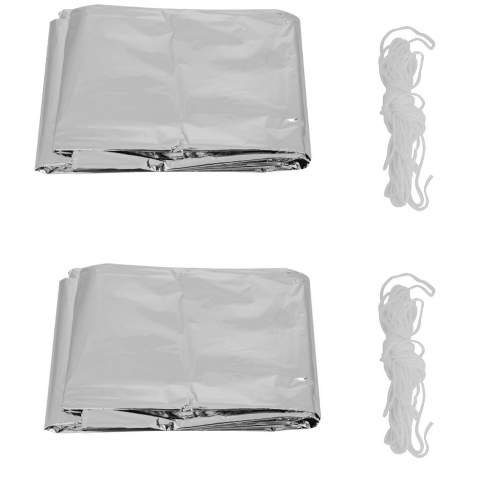 2 Pcs Durable Reflective Emerg - огляд і ціна Survival Blanket Reflective
