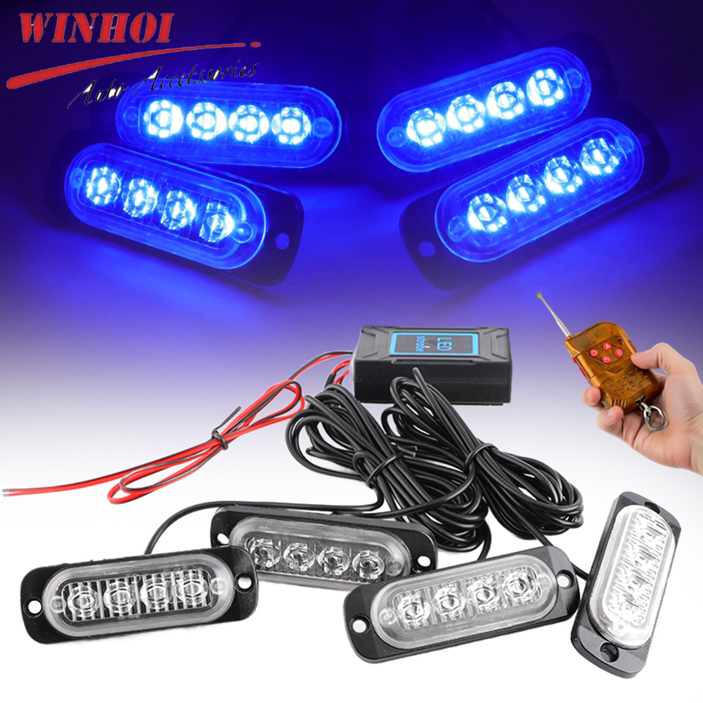 Wireless Grille Police Lights  - огляд і ціна Sos Light Strobe