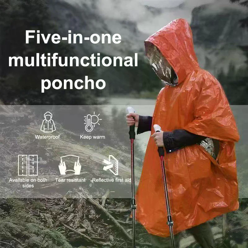 4PCS Emergency Survival Rain H - огляд і ціна Survival Blanket Reflective