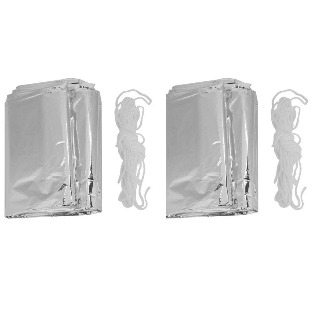 2 Pcs Reflective Emergency She - огляд і ціна Survival Blanket Reflective