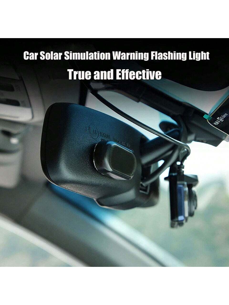 1PCS Black Shell Fake Solar Po - огляд і ціна Sos Light Strobe