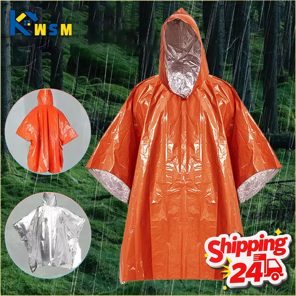 1-10PCS Emergency Blanket Ponc - огляд і ціна Survival Blanket Reflective