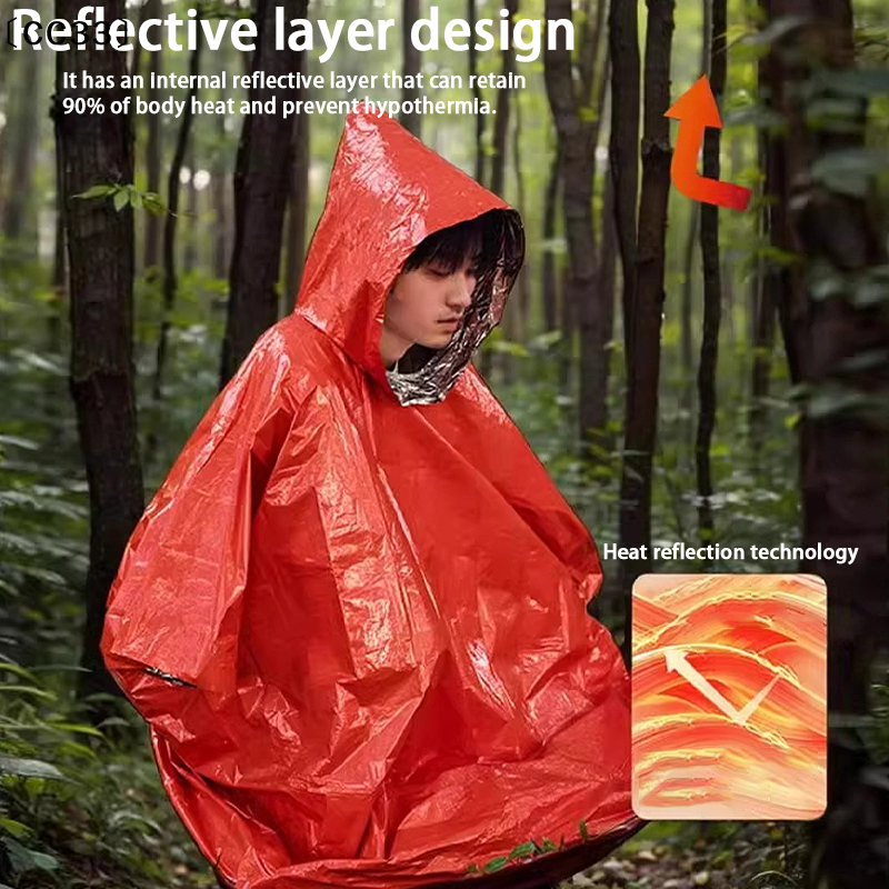 Emergency Survival Rain Hot Po - огляд і ціна Survival Blanket Reflective