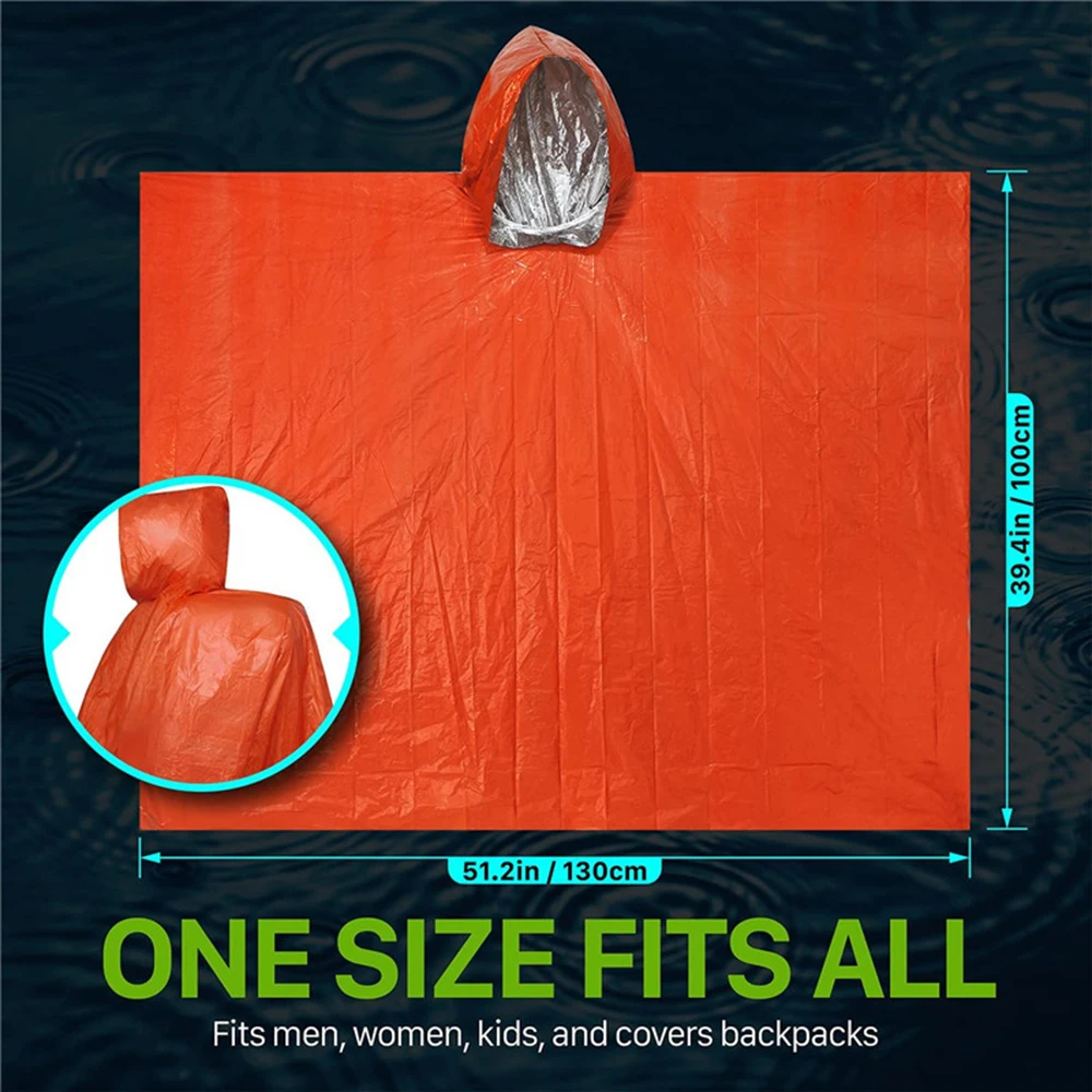 LIFE Emergency Survival Poncho - огляд і ціна Survival Blanket Reflective