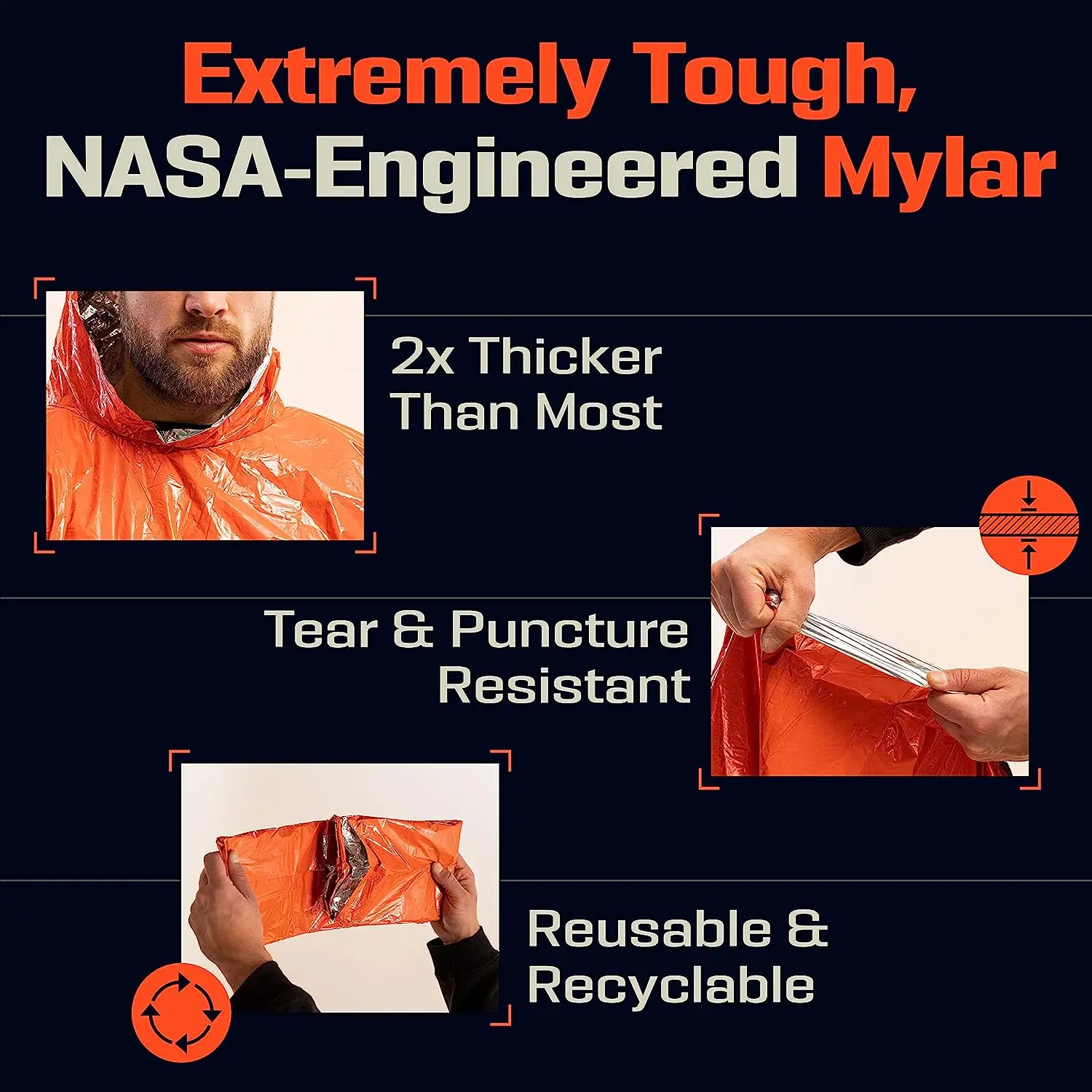 LIFE Emergency Survival Poncho - огляд і ціна Survival Blanket Reflective