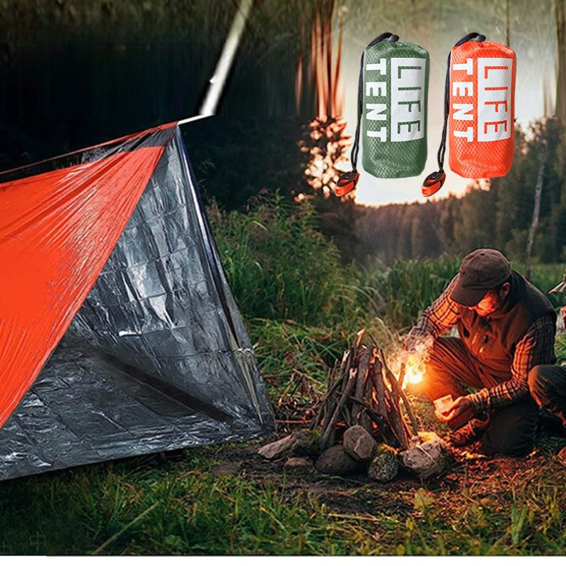 1PC Outdoor Emergency Tent Por - огляд і ціна Emergency Mylar Tent